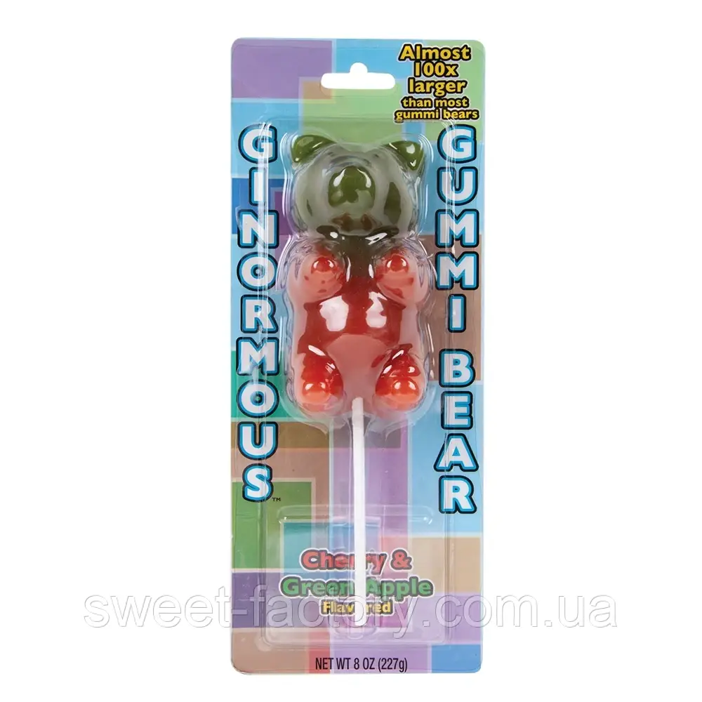 Мармелад Ginormous Gummi Bear Cherry Green Apple 227g