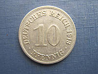 Монета 10 пфеннигов Германия империя 1913 D