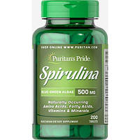 Спіруліна Puritan's Pride Spirulina 500 mg 200 Tabs PZ, код: 7518923