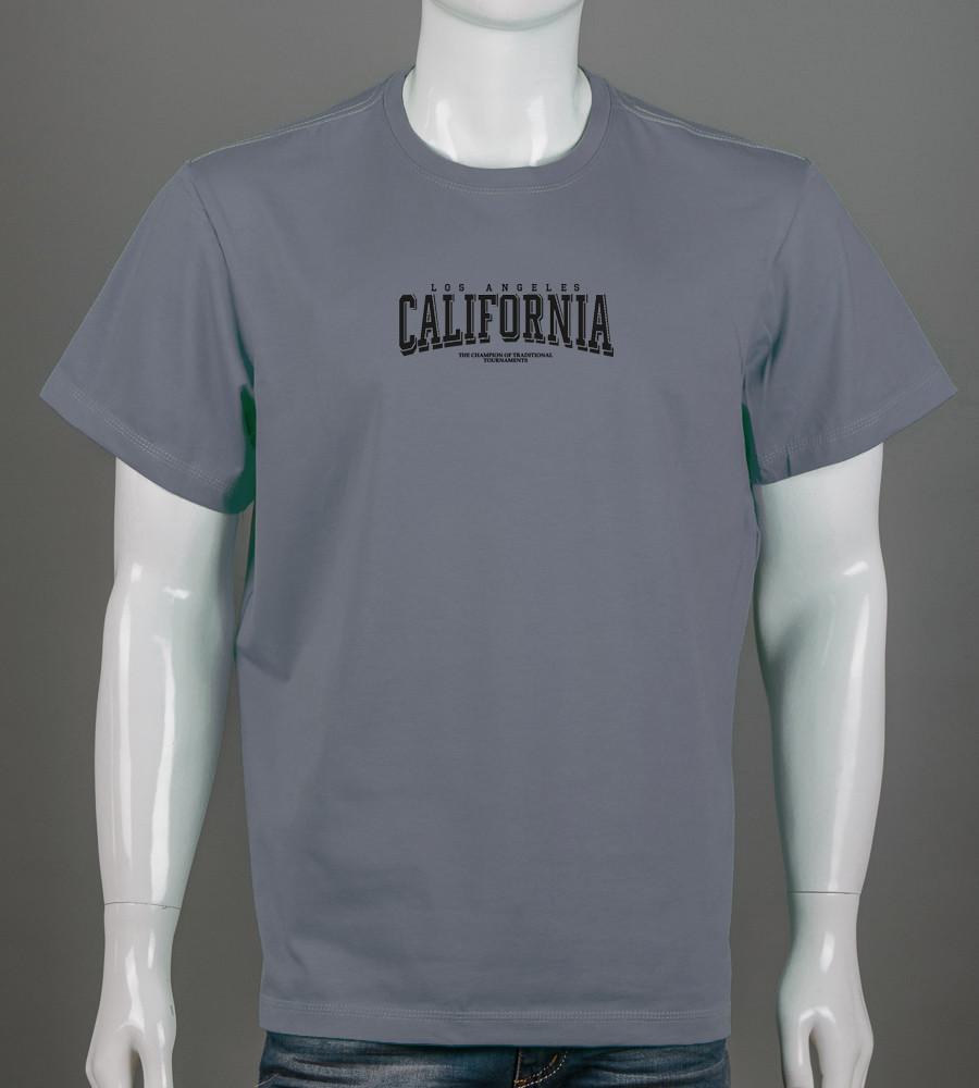 Футболка батал California 2403б (Уп.4шт 3XL,4XL), Сірий, фото 1