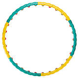 Обруч масажний Хулахуп Hula Hoop COLOR BALL 90 см обруч для талії 3008, фото 2