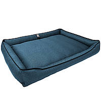 Лежак для собак усіх порід EGO Bosyak Рігожка 2XL 115x95 Синій (спальне місце для великих з FE, код: 7635070
