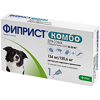 Капли на холку Fiprist Фиприст Комбо для собак 10-20 кг от блох и клещей