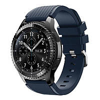 Ремешок 22 мм BeWatch ECO для Samsung Galaxy Watch 46mm | Samsung Gear S3 Темно - синий (1021 BM, код: 1853806