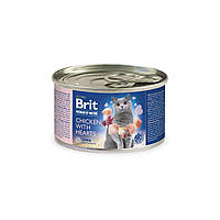 Влажный корм для кошек Brit Premium by Nature Chicken with Hearts с курицей и сердцем 200 г ( TO, код: 7591146