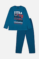 Пижама с длинным рукавом для мальчика 122 синий Vitmo ЦБ-00212674 PS, код: 8430944