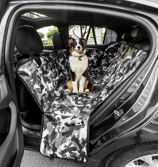 Накидка — гамак на сидіння авто для перевезення тварин великих і малих розмірів, Сіре забарвлення