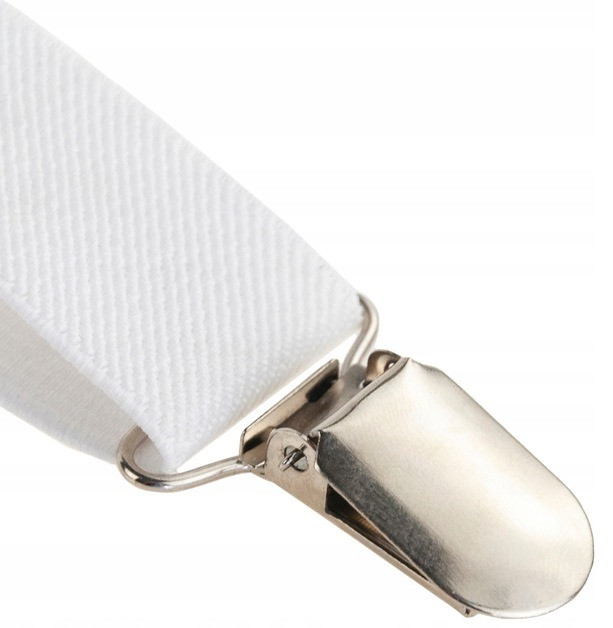 Подтяжки мужские для брюк Martom 100 х 2,5 см Белый (BQ6A white) UL, код: 8298545 - фото 4 - id-p2159608872