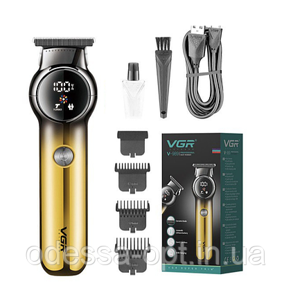 Машинка для стрижки волосся VGR V989 із зарядкою від USB, фото 1