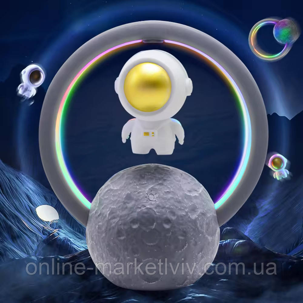 Бездротова Bluetooth колонка-нічник "Астронавт" Night Lights Astronaut / Світильник нічник / Блютуз колонка