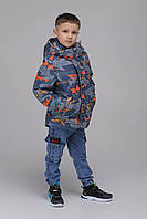 Куртка для мальчика Snowgenius D442-08 134 см Серый (2000989393009) EV, код: 8114107