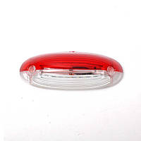 Габарит - біло-червоний - 125х45мм - 12/24V Led 18 діод - "Thoc Auto" випуклий ТН-1818 (2шт)