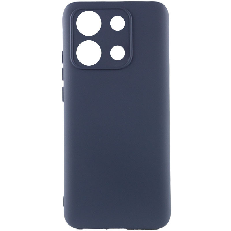 Чохол Silicone Cover Lakshmi Full Camera (AA) для Xiaomi Redmi Note 13 4G | Мікрофібра Синій / Midnight Blue, фото 1