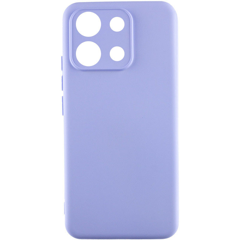 Чохол Silicone Cover Lakshmi Full Camera (AA) для Xiaomi Redmi Note 13 4G | Мікрофібра Бузковий / Dasheen, фото 1