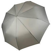 Женский однотонный зонт полуавтомат на 9 спиц антиветер от Toprain серый 0119-4 DH, код: 8324127