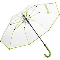 Зонт-трость Fare 7112 с прозрачным куполом Лайм (1110) DH, код: 1371485