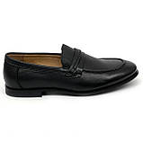 Чоловічі класичні туфлі лофери чорні шкіряні Sergio Billini 30248 розмір 40, фото 4