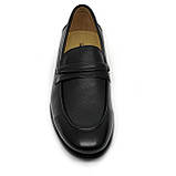 Чоловічі класичні туфлі лофери чорні шкіряні Sergio Billini 30248 розмір 40, фото 3