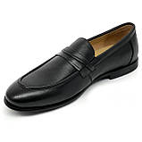 Чоловічі класичні туфлі лофери чорні шкіряні Sergio Billini 30248 розмір 40, фото 8