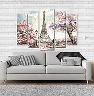 Модульна картина Poster-land Париж Art-41_5 GG, код: 6502082