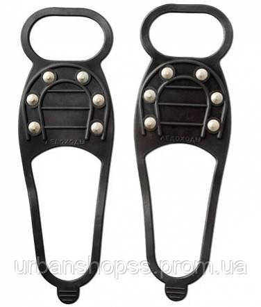Ледоходы накладки на обувь антискользящие на 6 шипов HMD Spike Черный (185-18423042) UP, код: 1558812 - фото 1 - id-p2159568333