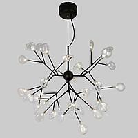 Люстра из стеклянных лепестков Lightled Petals 918-LP262-36 BK+CL OS, код: 8120947