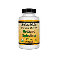 Натуральная добавка Healthy Origins Spirulina Organic 500 mg, 180 таблеток CN13712 SP