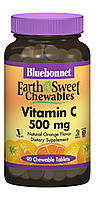 Bluebonnet Nutrition, Earth Sweet Chewables, Витамин С 500мг, Вкус Апельсина, 90 жевательных GG, код: 5535347