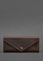 Женский кожаный кошелек Керри 1.0 темно-коричневый Crazy Horse BlankNote PZ, код: 8132526