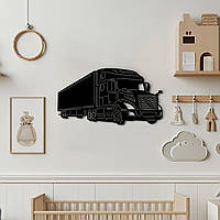 Деревянный декор для дома, современная картина на стену "Фургон", декоративное панно 30x15 см