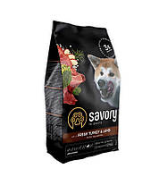 Сухой корм для собак средних пород Savory со свежим мясом индейки и ягненка 3 кг (48202326302 GG, код: 7568206