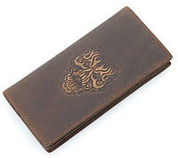Бумажник мужской Vintage натуральная кожа в винтажном стиле Коричневый (14384) PZ, код: 1771198
