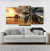 Модульна картина Poster-land Пляж Art-168_3 GG, код: 6502920