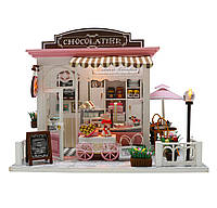 Кукольный домик 3D Румбокс CuteBee DIY DollHouse Шоколадница (V357SD) DH, код: 1348461