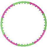 Обруч магнітний Хулахуп Hula Hoop DOUBLE GRACE MAGNETIC 100 см JS-6005, фото 2
