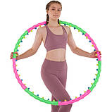 Обруч магнітний Хулахуп Hula Hoop DOUBLE GRACE MAGNETIC 100 см JS-6005, фото 10