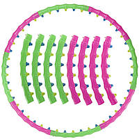 Обруч магнітний Хулахуп Hula Hoop DOUBLE GRACE MAGNETIC 100 см JS-6005