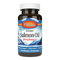 Жирные кислоты Carlson Labs Salmon Oil, 50 капсул CN7459 SP
