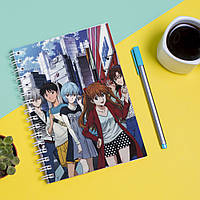 Скетчбук Sketchbook блокнот для рисования с принтом Neon Genesis Evangelion Евангелион нового DH, код: 8301577
