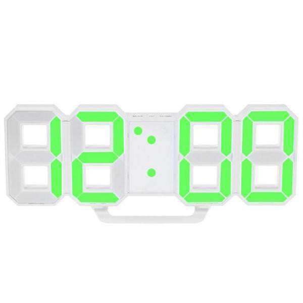 Електронний настільний LED годинник із будильником і термометром VST LY 1089 Зелена підсвітка SC, код: 2476709