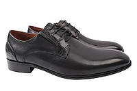 Туфлі чоловічі з натуральної шкіри на низькому ходу на шнурівці Чорні Anemone 152-21DT 40 GG, код: 7365149