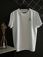 Мужская футболка Jordan хлопковая белая / футболка Джордан белого цвета M