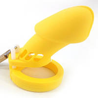 Чоловічий силіконовий пристрій загалом середина CB-6000 Silicone Yellow Bdsm4u SC, код: 8374071