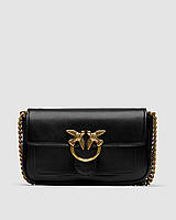 Pinko LoveBag Pocket Simply Black/Antique Gold