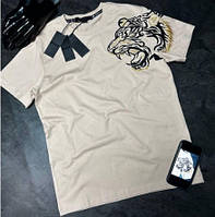 Philipp Plein футболка сіра чоловіча брендова котон молодіжна стильна модна Філіп Плейн