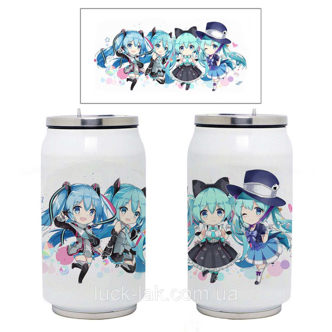 Термочашка Хатцуне Міку (Miku Hatsune) 350мл, фото 1