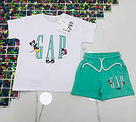 Костюм детский с шортами Mickey Mouse GAP для девочки размер 2-8 лет лет,цвет уточняйте при заказе
