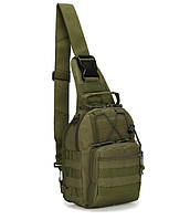 Рюкзак тактический Eagle M02G на одно плечо 6L Green (3_02374) NB, код: 8038573