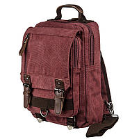 Сумка-рюкзак на одно плечо Vintage 20140 Малиновая NB, код: 2295680