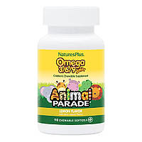 Жирные кислоты Natures Plus Animal Parade Omega 3-6-9 Junior, 90 капсул Лимон CN9682-1 SP